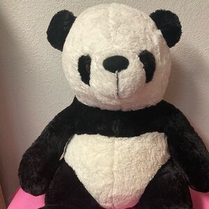 Plush Panda Bear Toy - Black and White